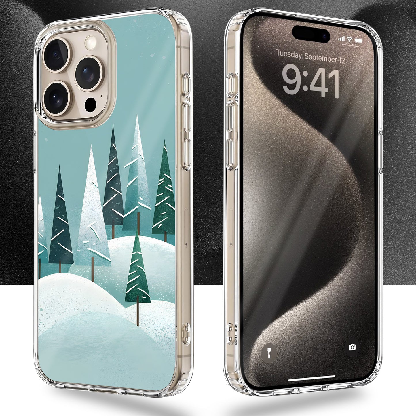 Snowy Mountain TPU Clear Case for iPhone & Samsung Phones