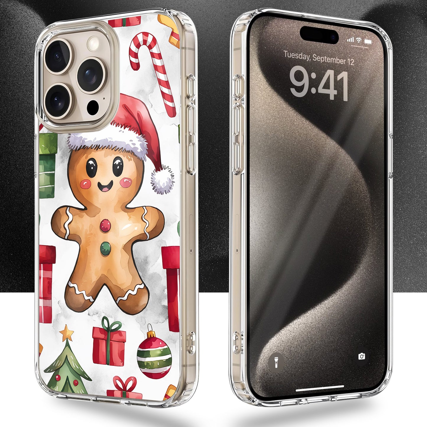 Gingerbread TPU Clear Case for iPhone & Samsung Phones