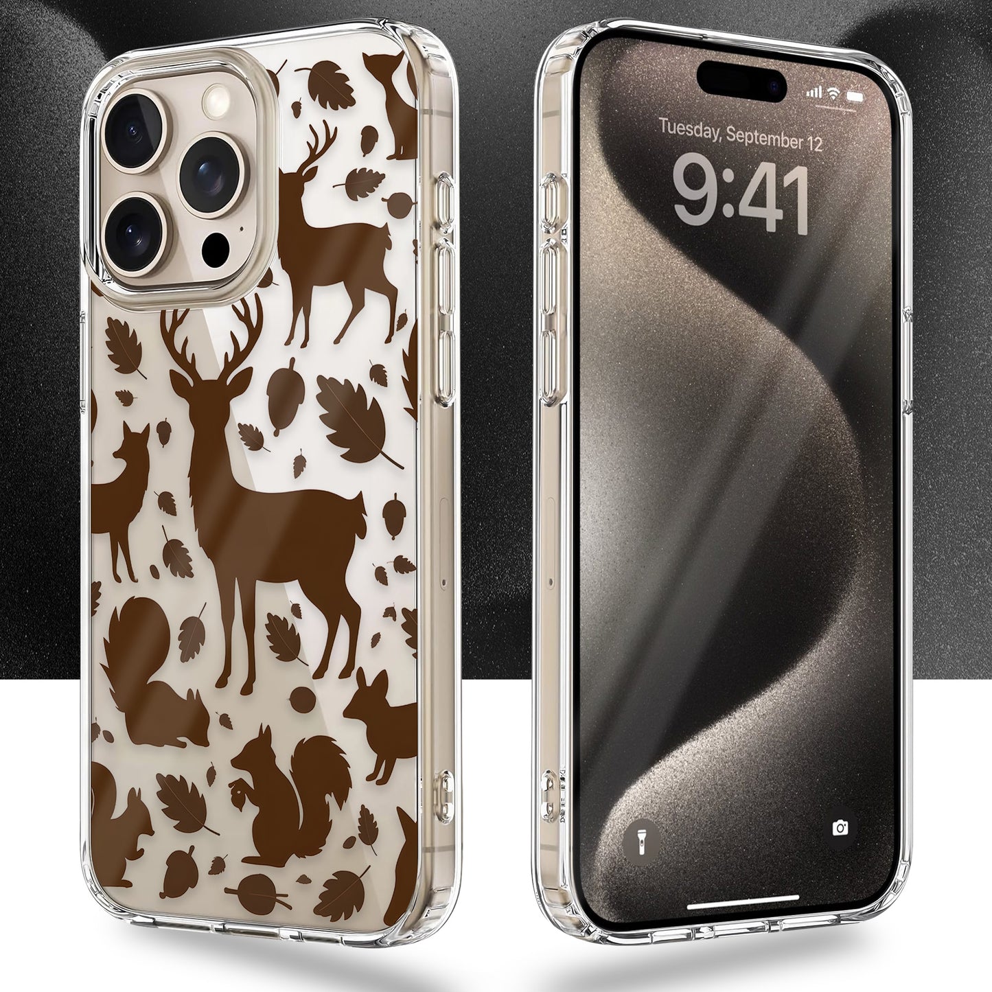 Woodland Creatures TPU Clear Case for iPhone & Samsung Phones