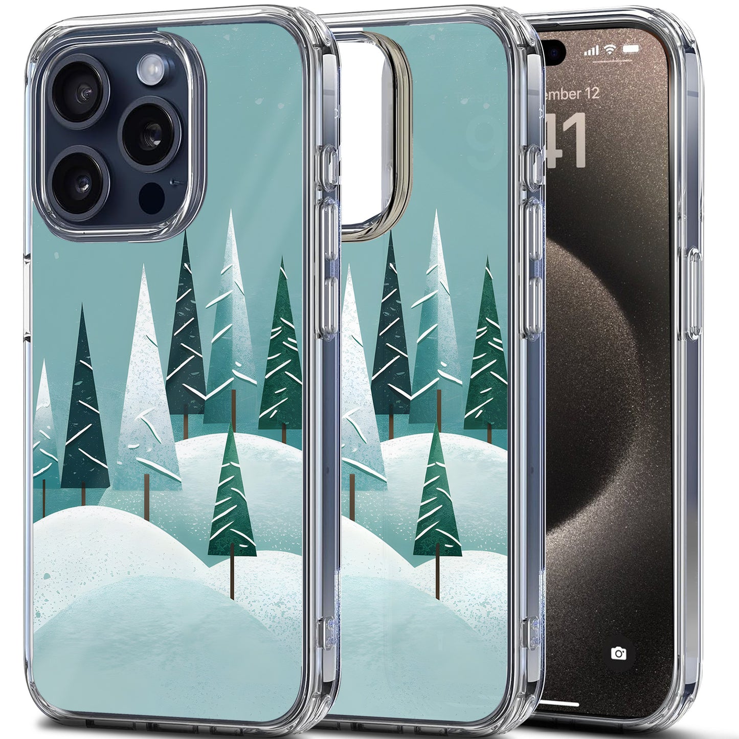 Snowy Mountain TPU Clear Case for iPhone & Samsung Phones