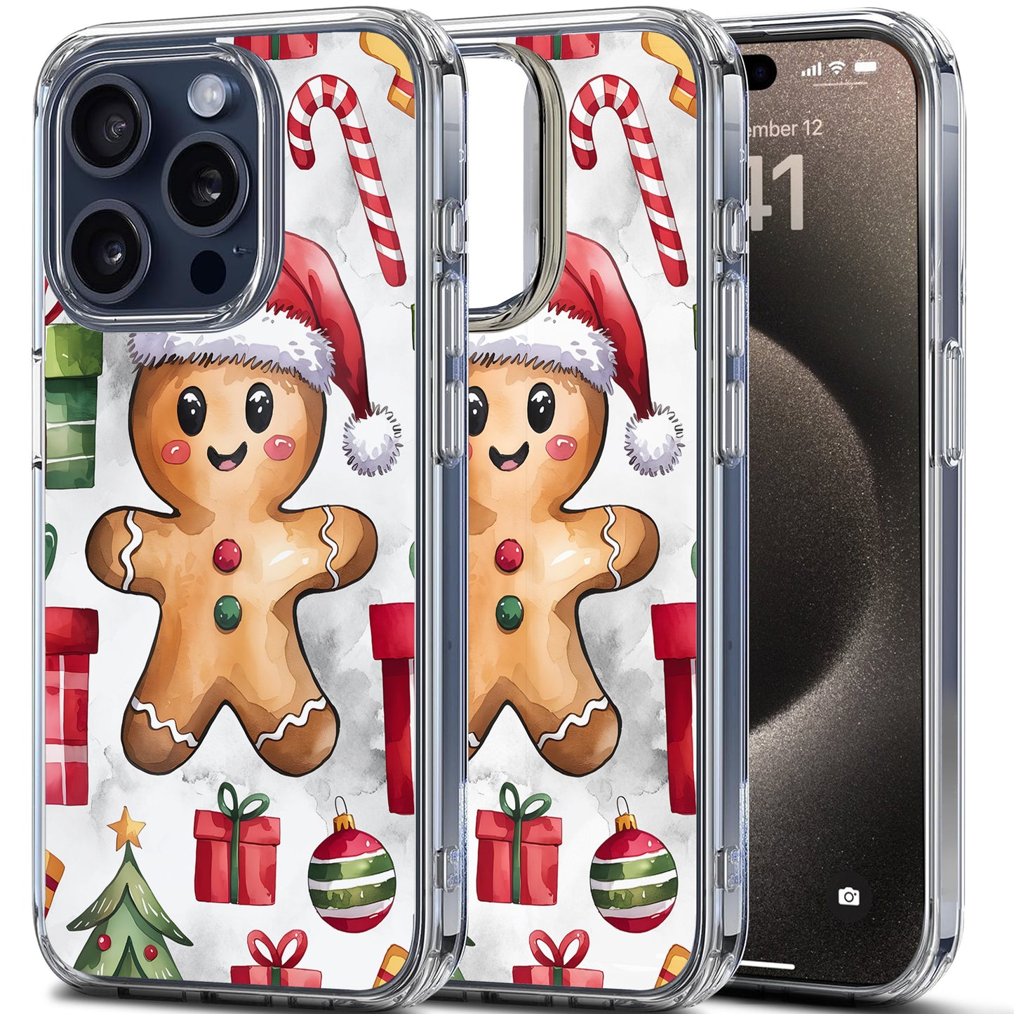 Gingerbread TPU Clear Case for iPhone & Samsung Phones