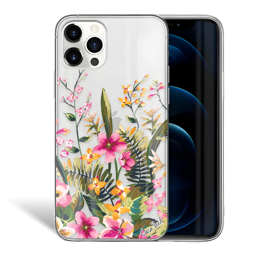 TPU Case Clear case with (Blossom Flower) Design for iPhone & Samsung Phones