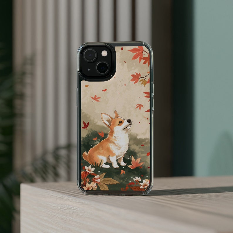 Cute Corgi TPU Clear Phone Case for iPhone & Samsung Phones