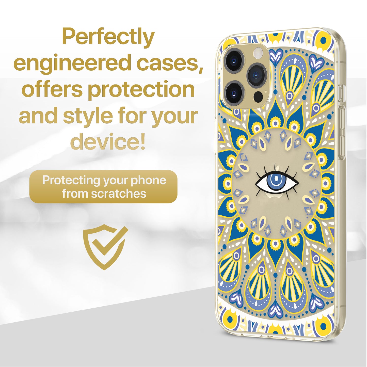 Evil Eyes Sunny TPU Clear Phone Case for iPhone & Samsung Phones