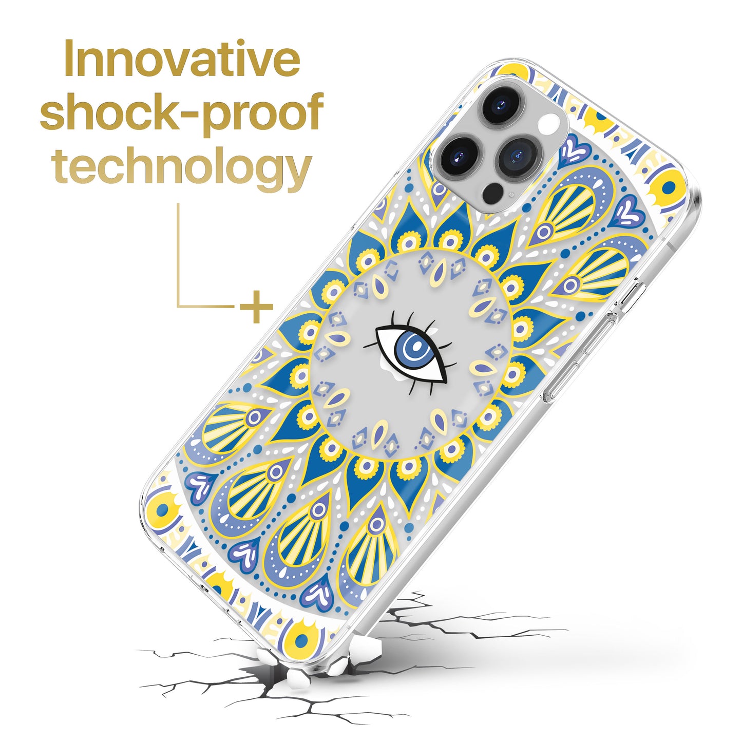 Evil Eyes Sunny TPU Clear Phone Case for iPhone & Samsung Phones