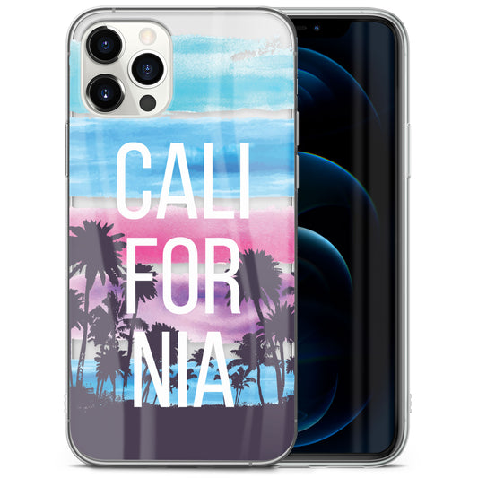 TPU Clear case with (California) Design for iPhone & Samsung Phones