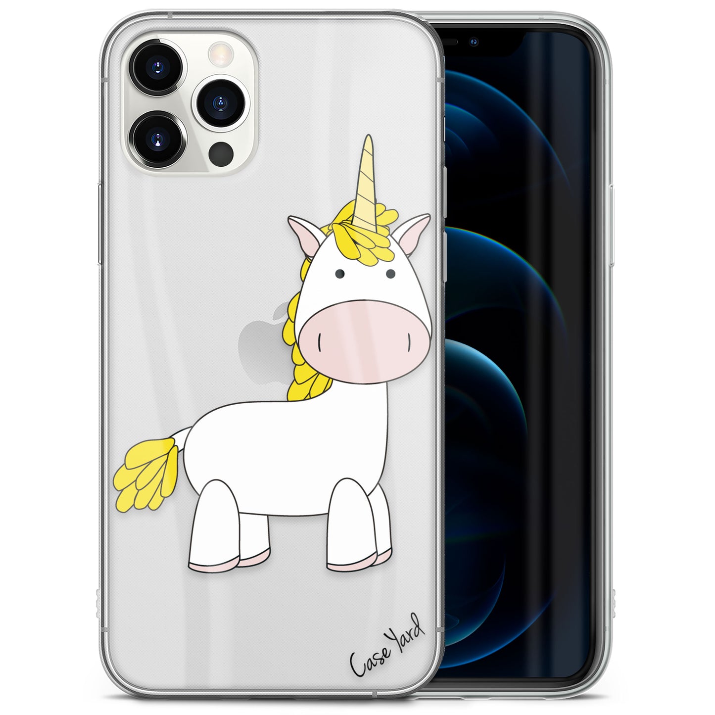TPU Clear case with (Unicorn) Design for iPhone & Samsung Phones