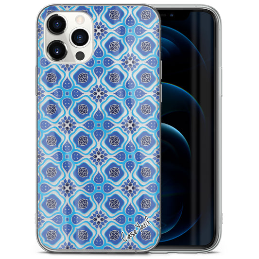 TPU Case Clear case with (Moroccan Tile) Design for iPhone & Samsung Phones