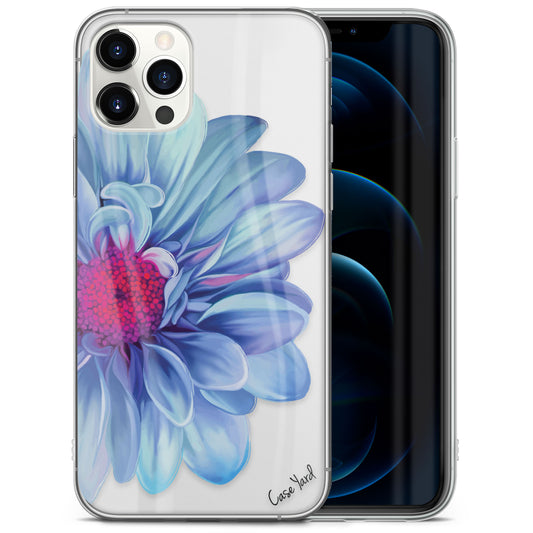 TPU Clear case with (Mona Lisa Flower) Design for iPhone & Samsung Phones