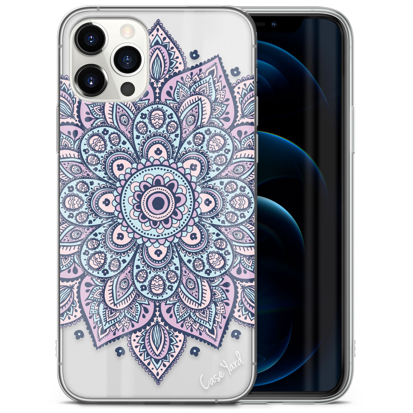 Dakota Mandala TPU Clear Phone Case for iPhone & Samsung Phones