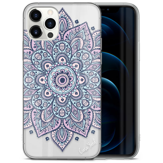 TPU Clear case with (Dakota Mandala) Design for iPhone & Samsung Phones