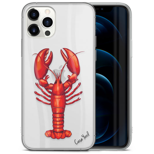 Lobster TPU Clear Phone Case for iPhone & Samsung Phones
