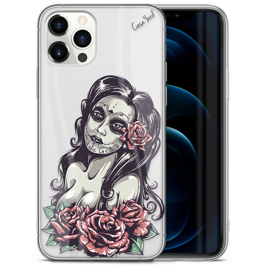 TPU Clear case with (Chicas de los Muertos) Design for iPhone & Samsung Phones