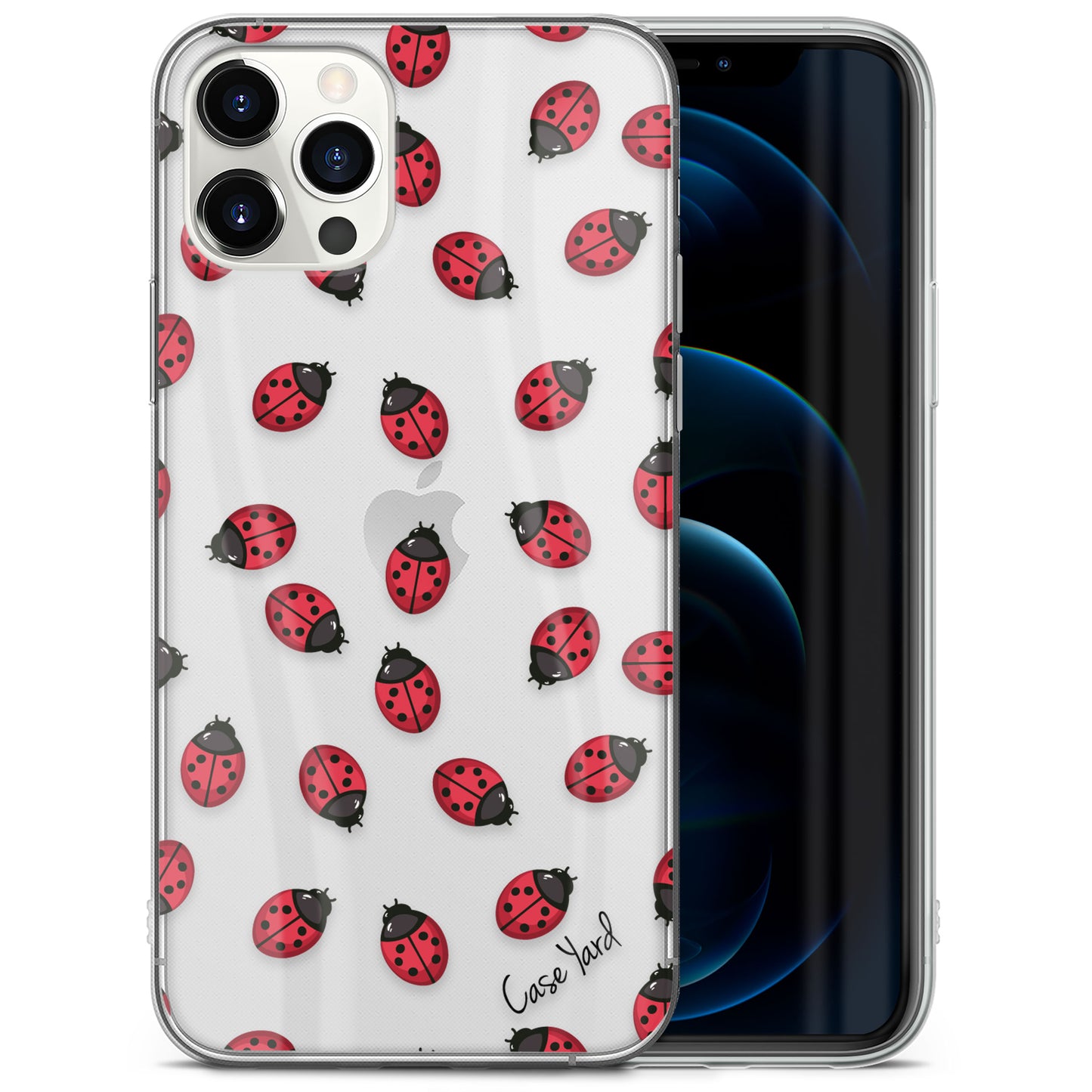 TPU Clear case with (Ladybug) Design for iPhone & Samsung Phones