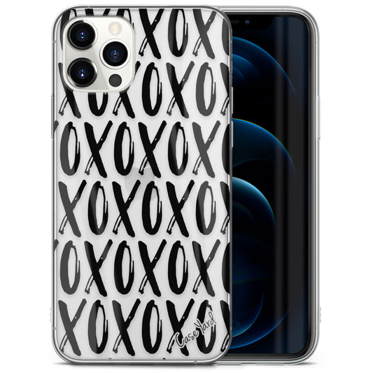 TPU Clear case with (XOXO) Design for iPhone & Samsung Phones