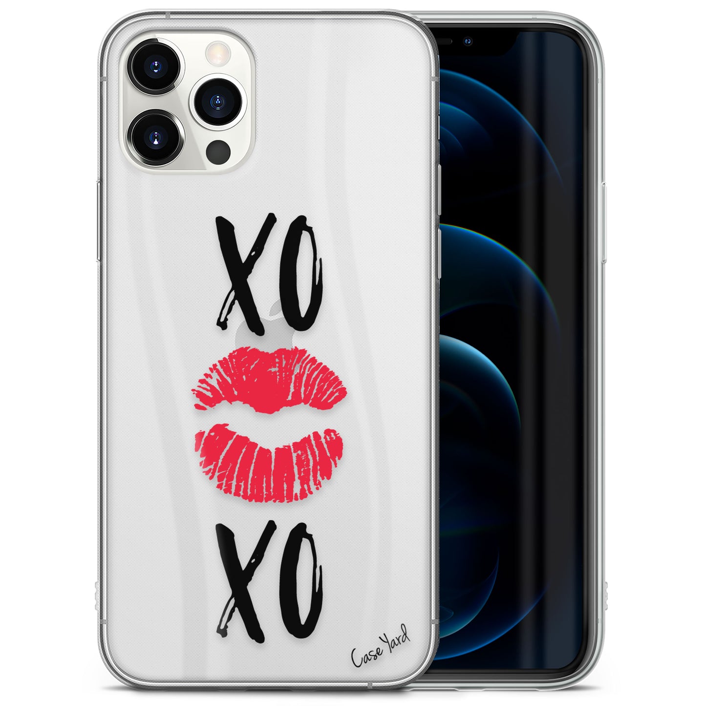 XOXO Kiss TPU Clear Phone Case for iPhone & Samsung Phones