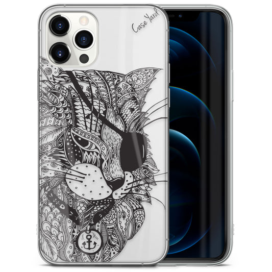 TPU Clear case with (Bad Cat) Design for iPhone & Samsung Phones