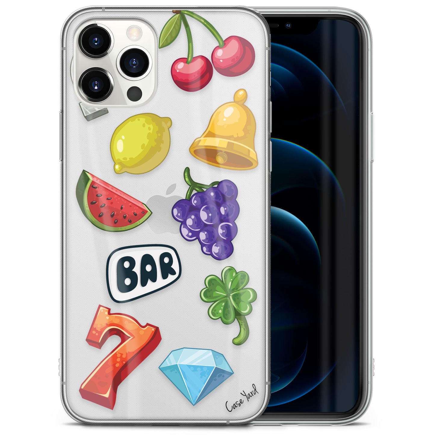 Slot Machine TPU Clear Phone Case for iPhone & Samsung Phones