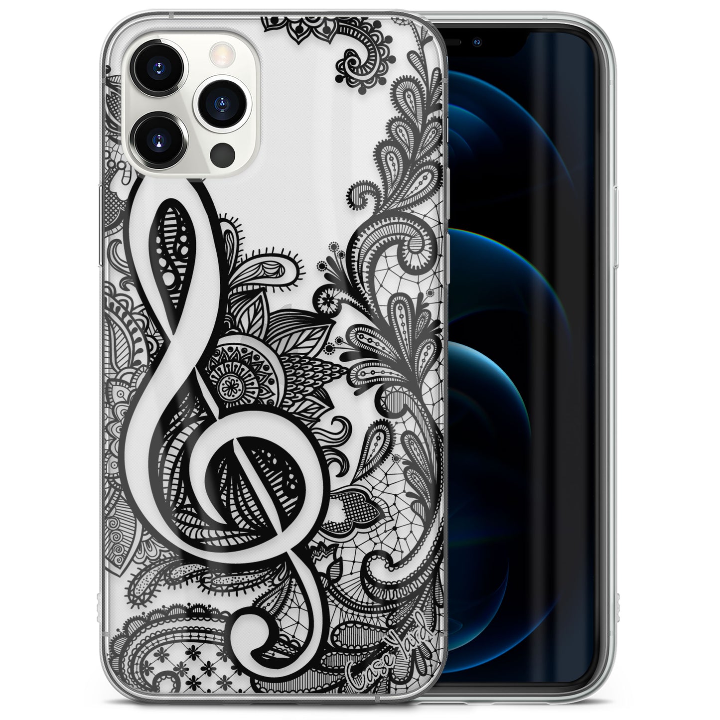 TPU Clear case with (Music Dolly) Design for iPhone & Samsung Phones