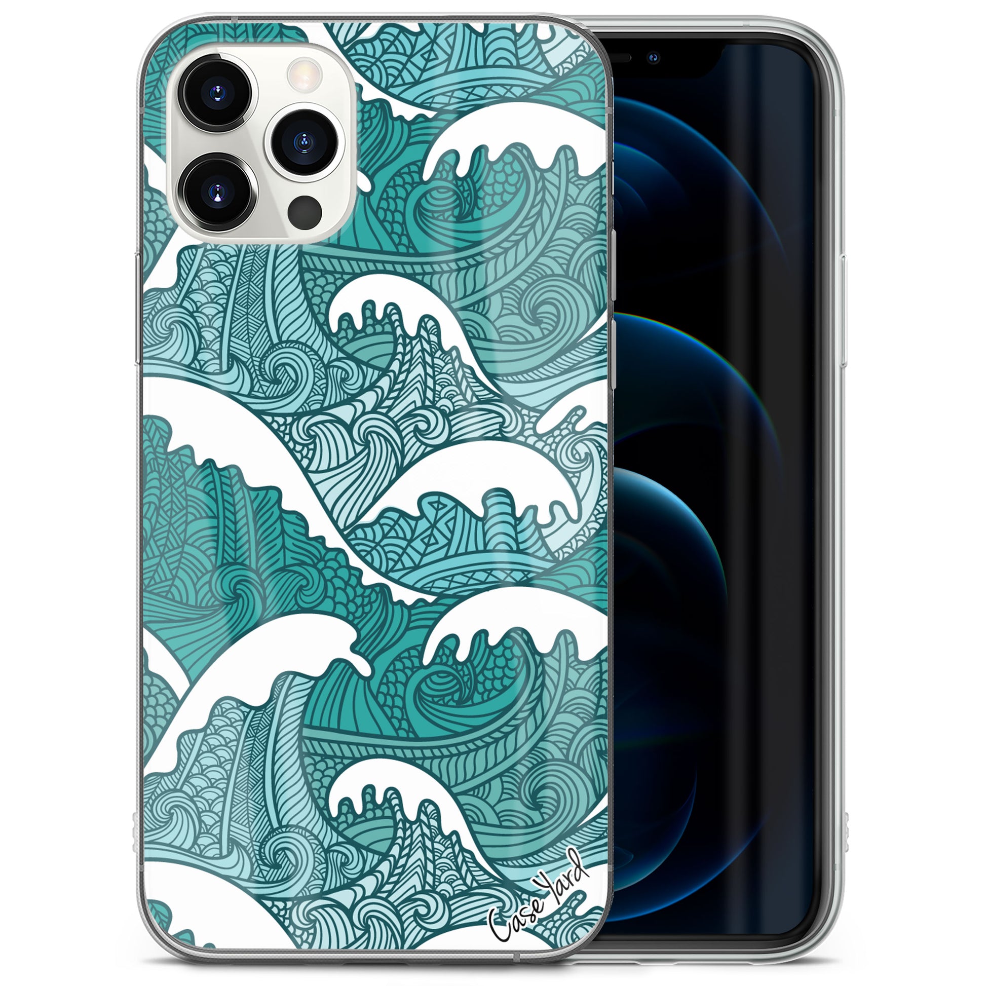 Great Wave Pattern TPU Clear Phone Case for iPhone & Samsung Phones Case Yard USA Great Wave Pattern TPU Clear Phone Case for iPhone & Samsung Phones Case Yard USA