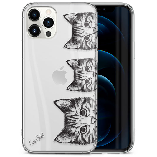 Kittens TPU Clear Phone Case for iPhone & Samsung Phones