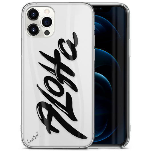 TPU Clear case with (Aloha) Design for iPhone & Samsung Phones