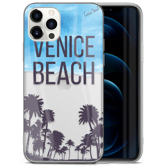 TPU Clear case with (Venice Beach) Design for iPhone & Samsung Phones