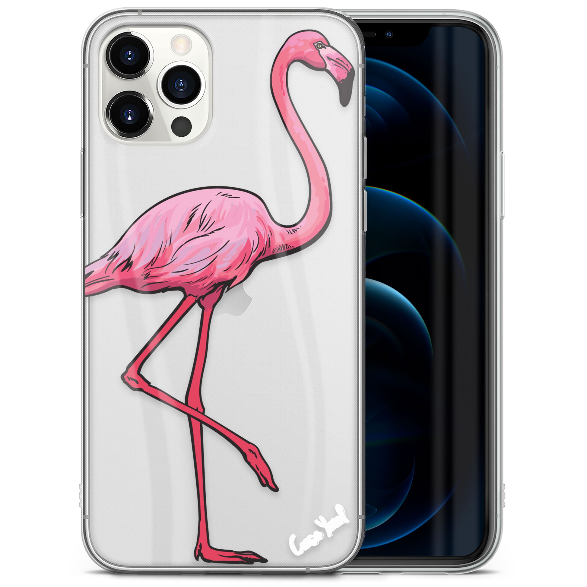 Classic Flamingo TPU Clear Phone Case for iPhone & Samsung Phones Classic Flamingo TPU Clear Phone Case for iPhone & Samsung Phones
