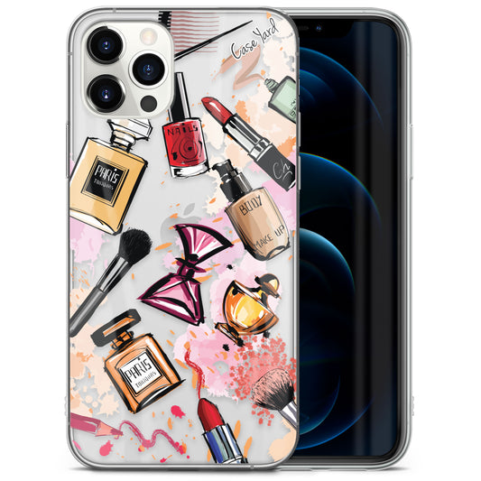 Make Up Case TPU Clear Phone Case for iPhone & Samsung Phones