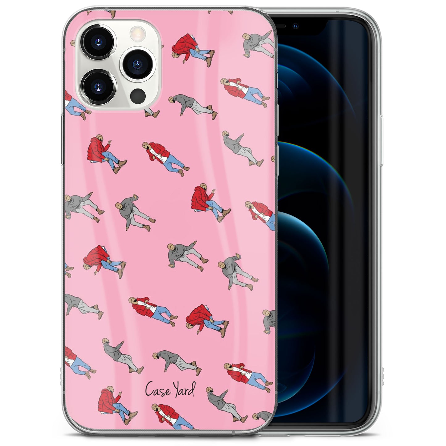 Drake Dancing Pattern TPU Clear Phone Case for iPhone & Samsung Phones