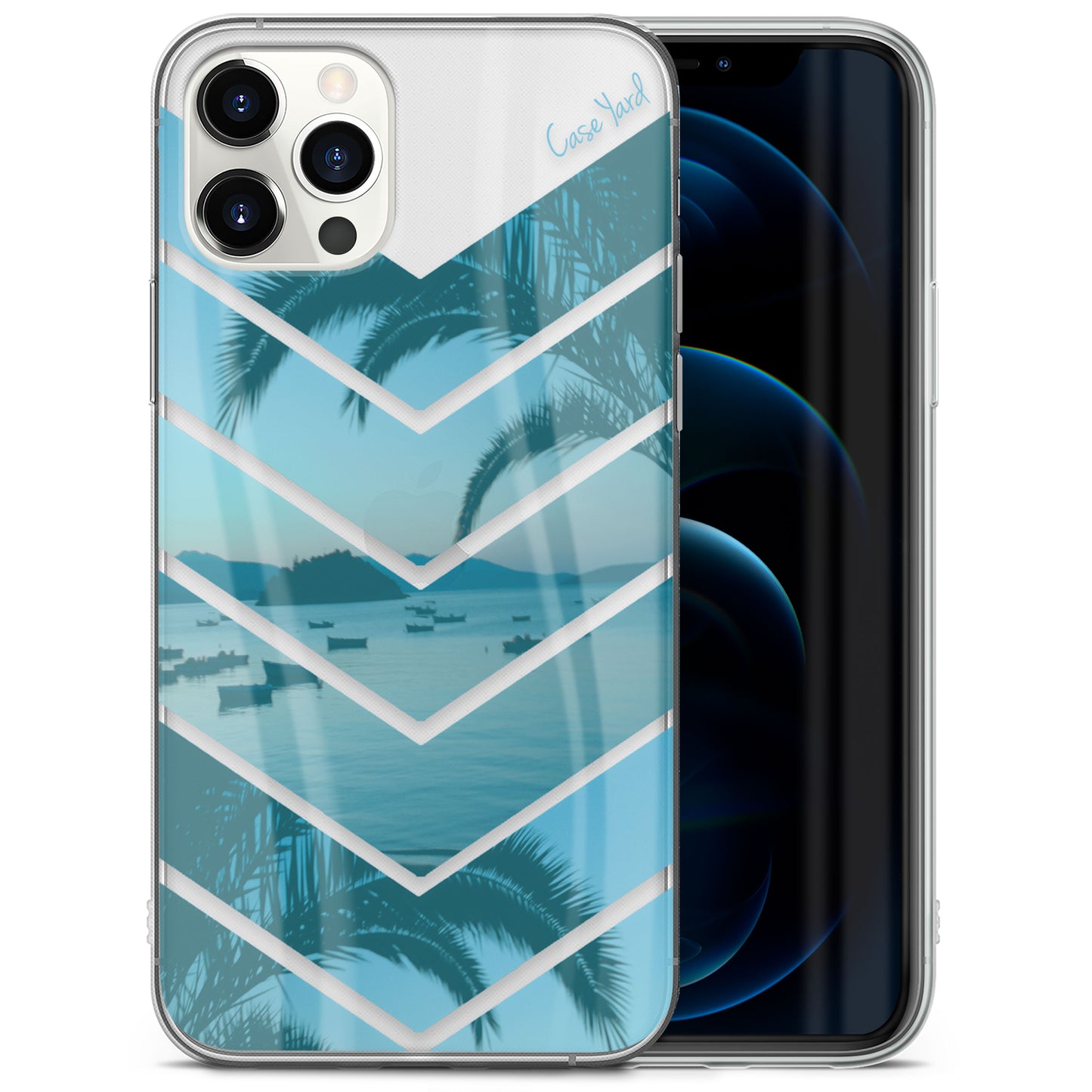 TPU Clear case with (Paradise) Design for iPhone & Samsung Phones