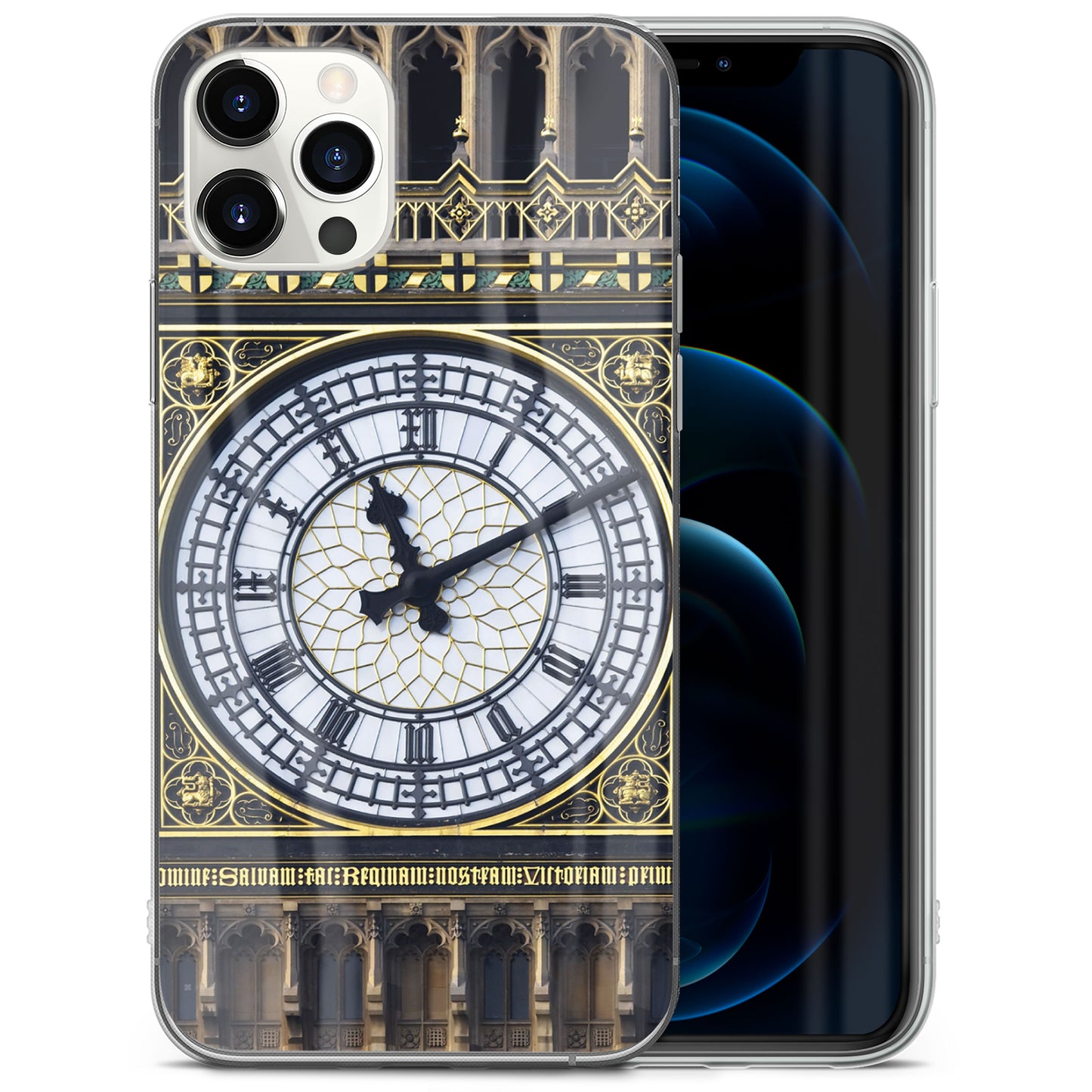 TPU Case Clear case with (Big Ben Clock) Design for iPhone & Samsung Phones