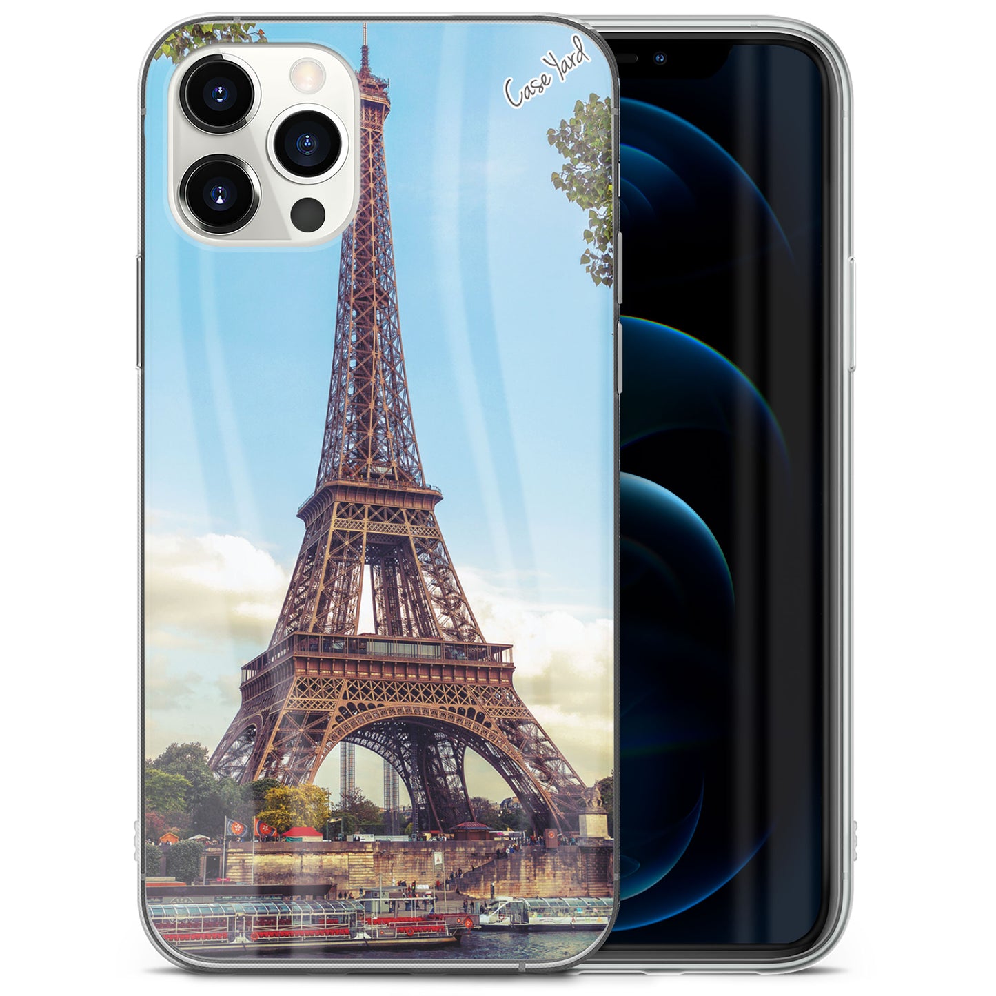 TPU Clear case with (Eiffel Tower) Design for iPhone & Samsung Phones