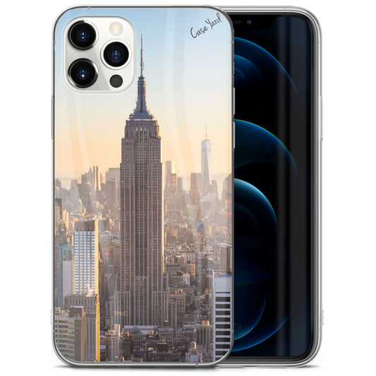 TPU Clear case with (Empire State Building) Design for iPhone & Samsung Phones
