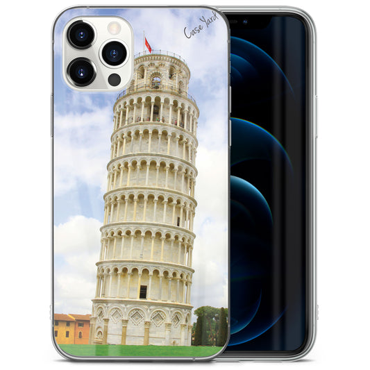 TPU Clear case with (Pisa Tower) Design for iPhone & Samsung Phones