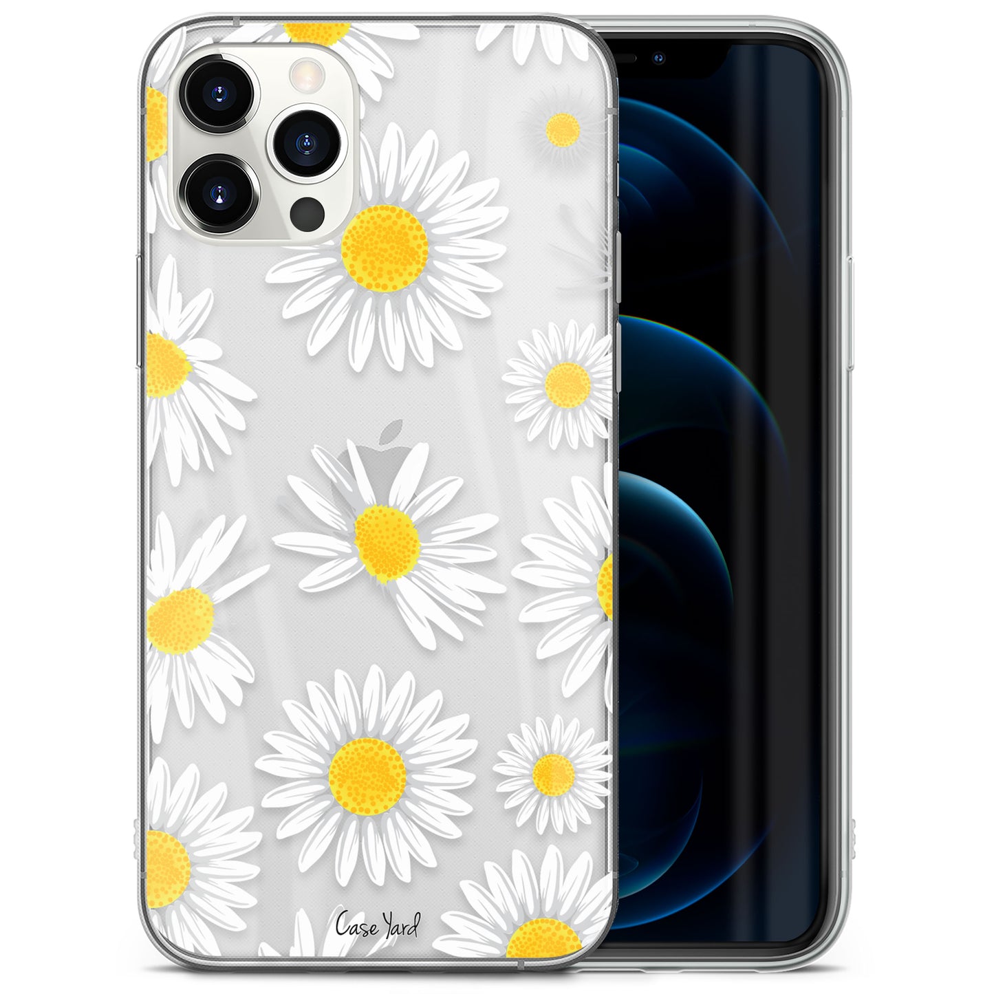 TPU Case Clear case with (Daisy Wheels) Design for iPhone & Samsung Phones