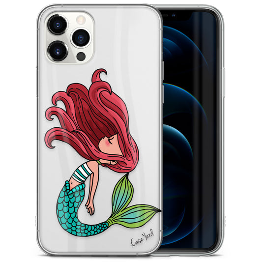 TPU Case Clear case with (Princess of the Sea ) Design for iPhone & Samsung Phones