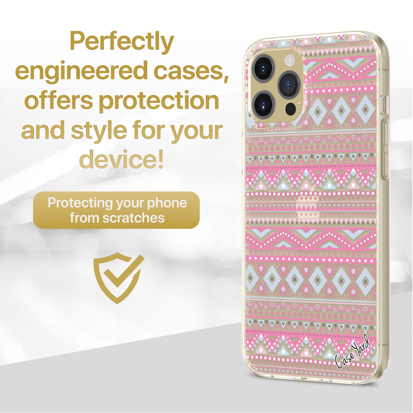 TPU Case Clear case with (Intrible) Design for iPhone & Samsung Phones