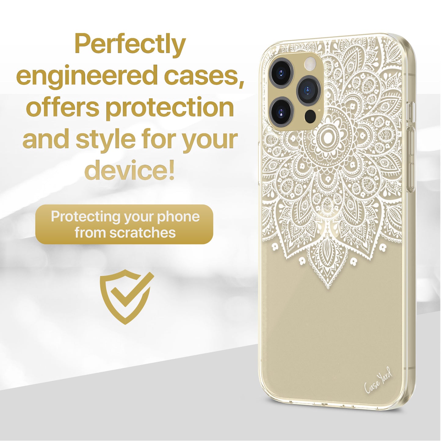 TPU Case Clear case with (Lara Mandala) Design for iPhone & Samsung Phones