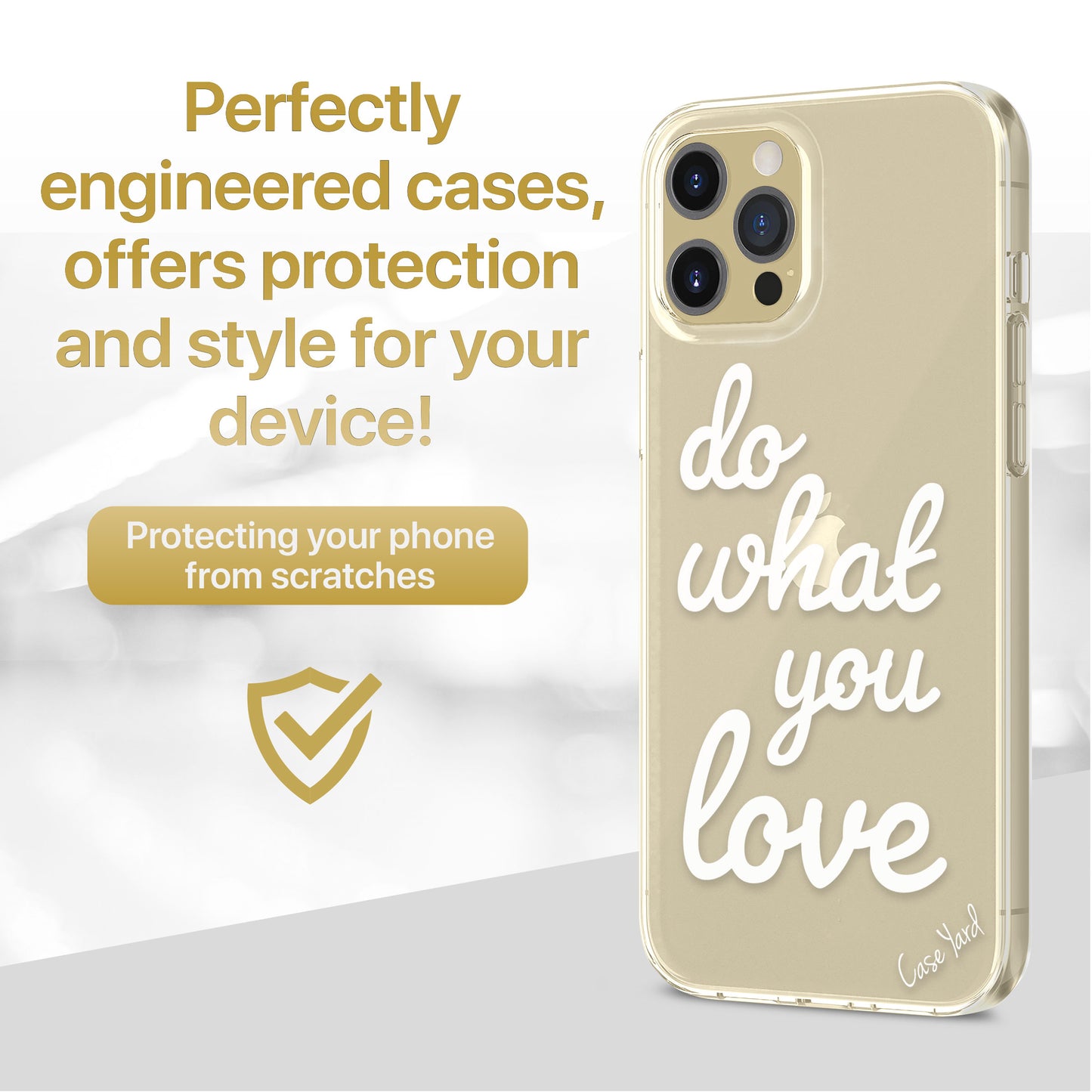 Do What You Love TPU Clear Phone Case for iPhone & Samsung Phones