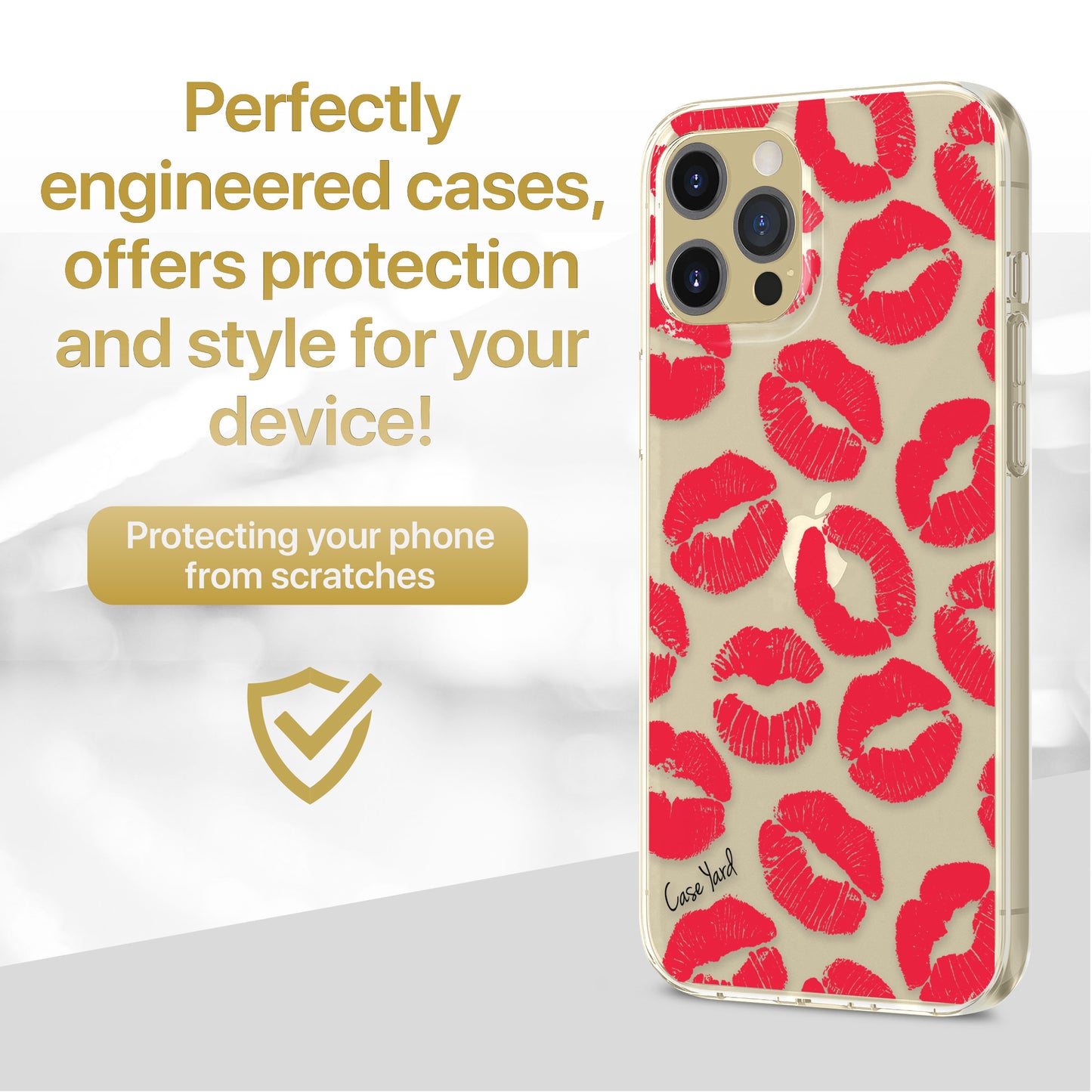Kisses TPU Clear Phone Case for iPhone & Samsung Phones