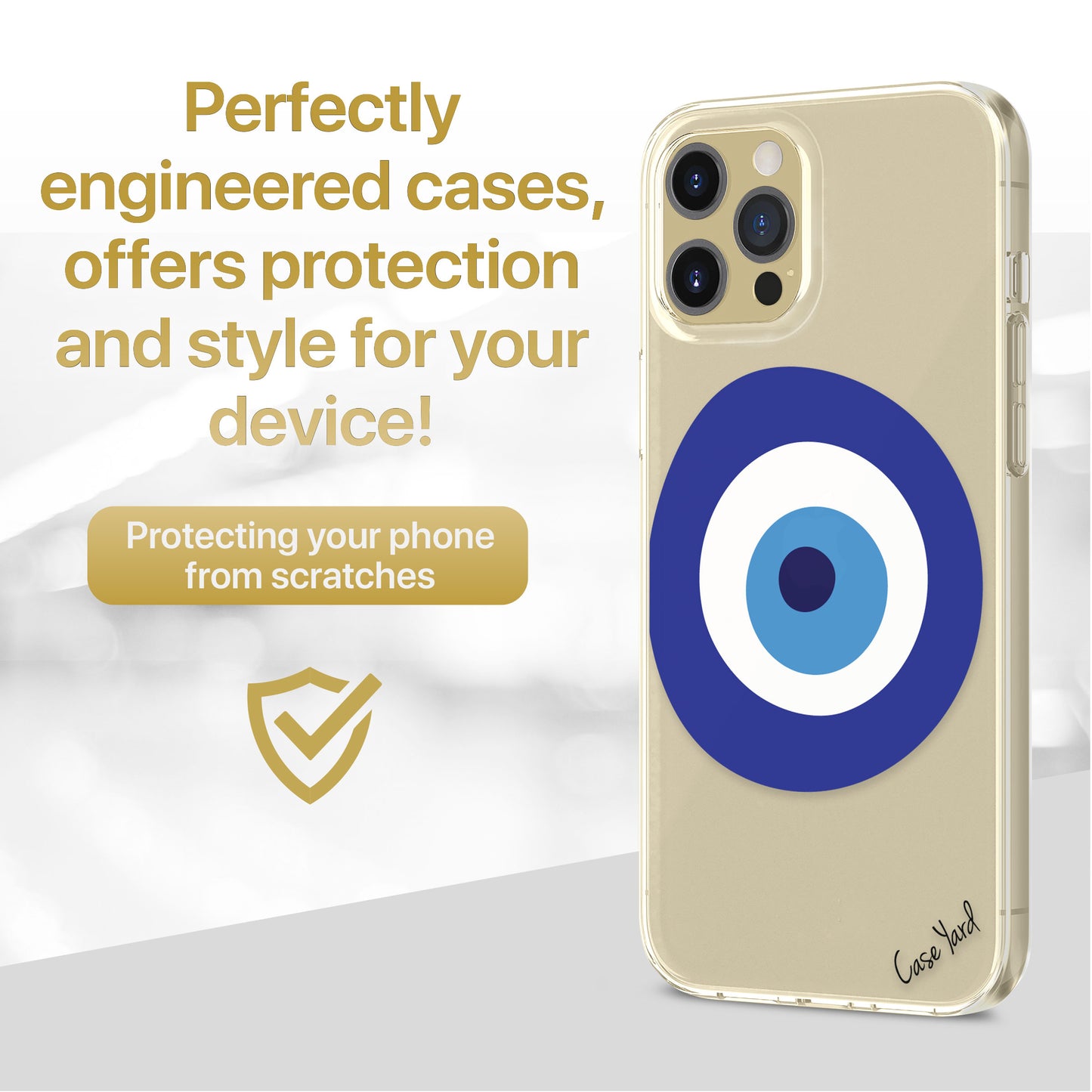 Evil Eye TPU Clear Phone Case for iPhone & Samsung Phones