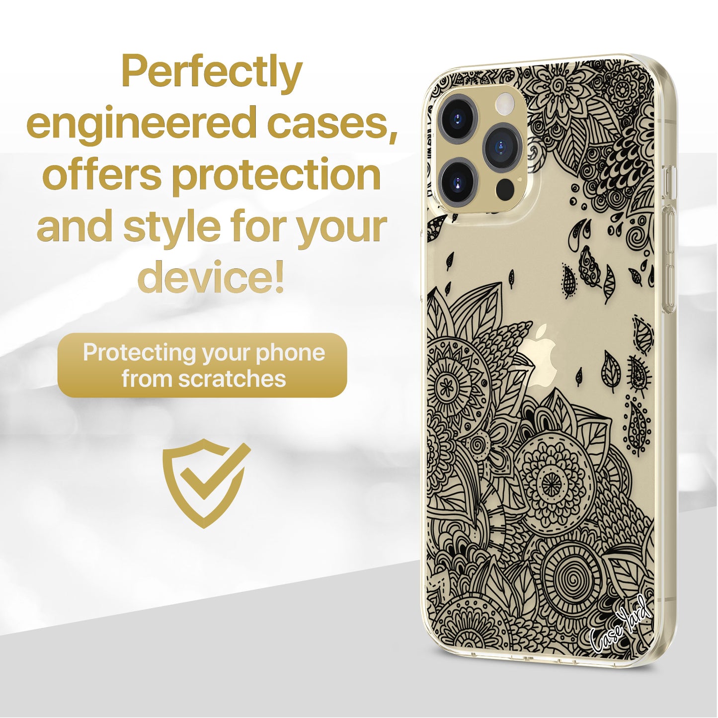 TPU Clear case with (Wind Flower) Design for iPhone & Samsung Phones