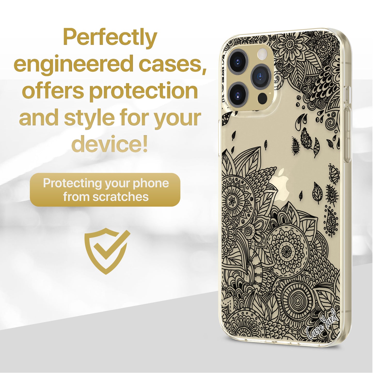 Wind Flower TPU Clear Phone Case for iPhone & Samsung Phones