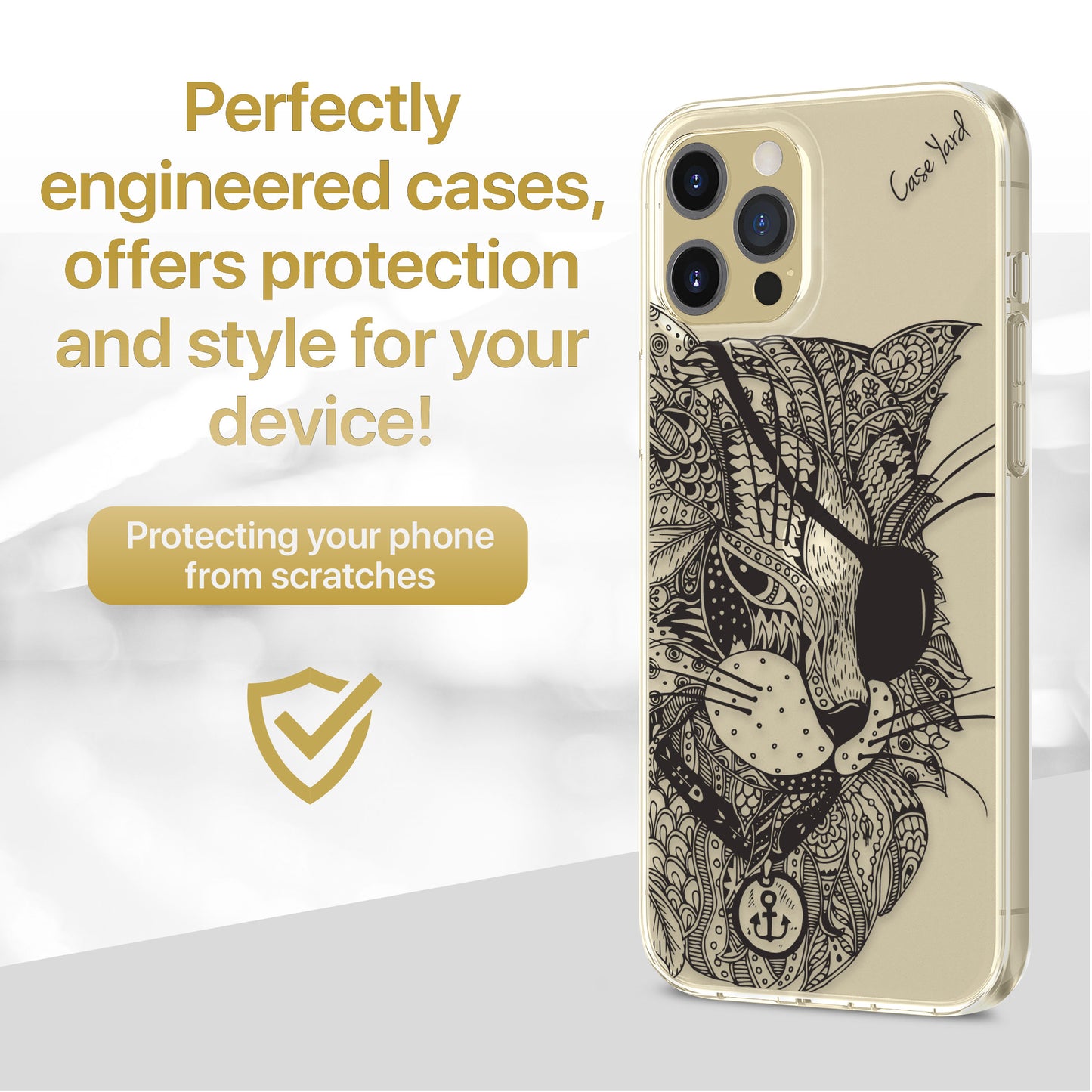 Bad Cat TPU Clear Phone Case for iPhone & Samsung Phones