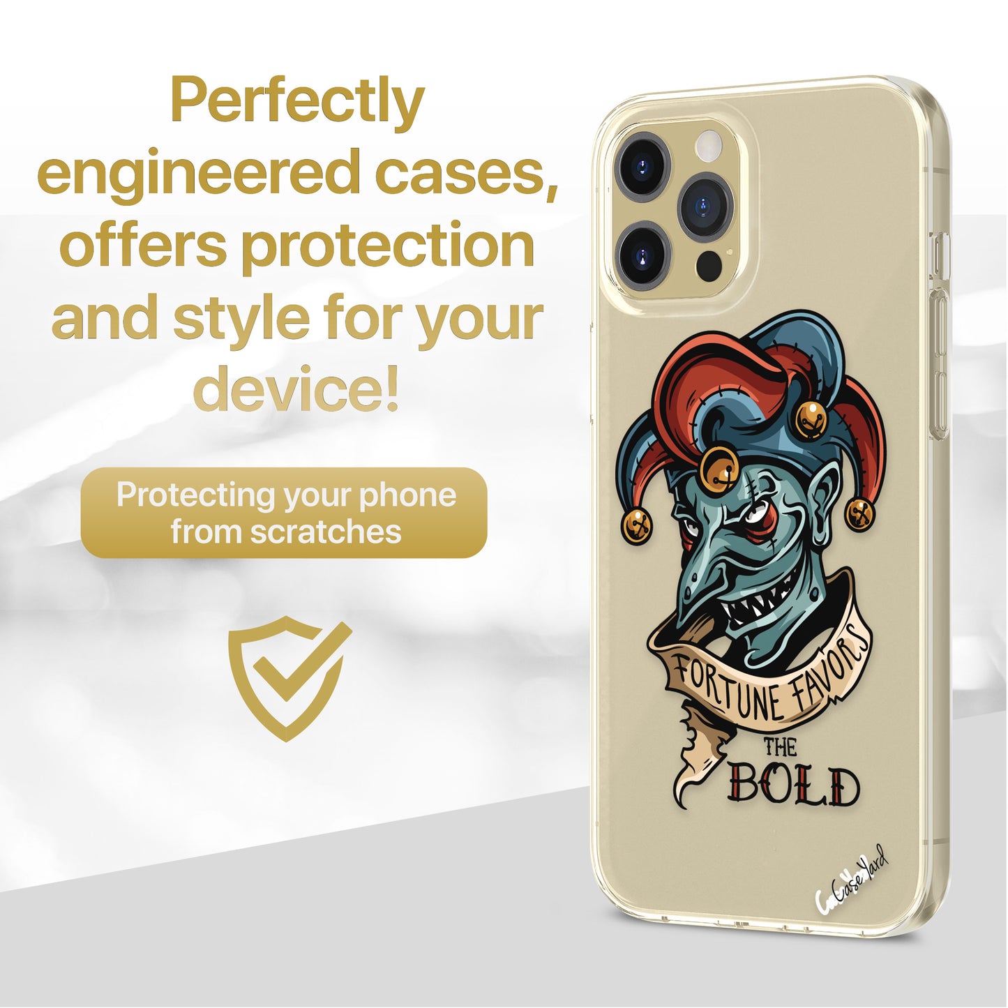TPU Clear case with (Joker) Design for iPhone & Samsung Phones