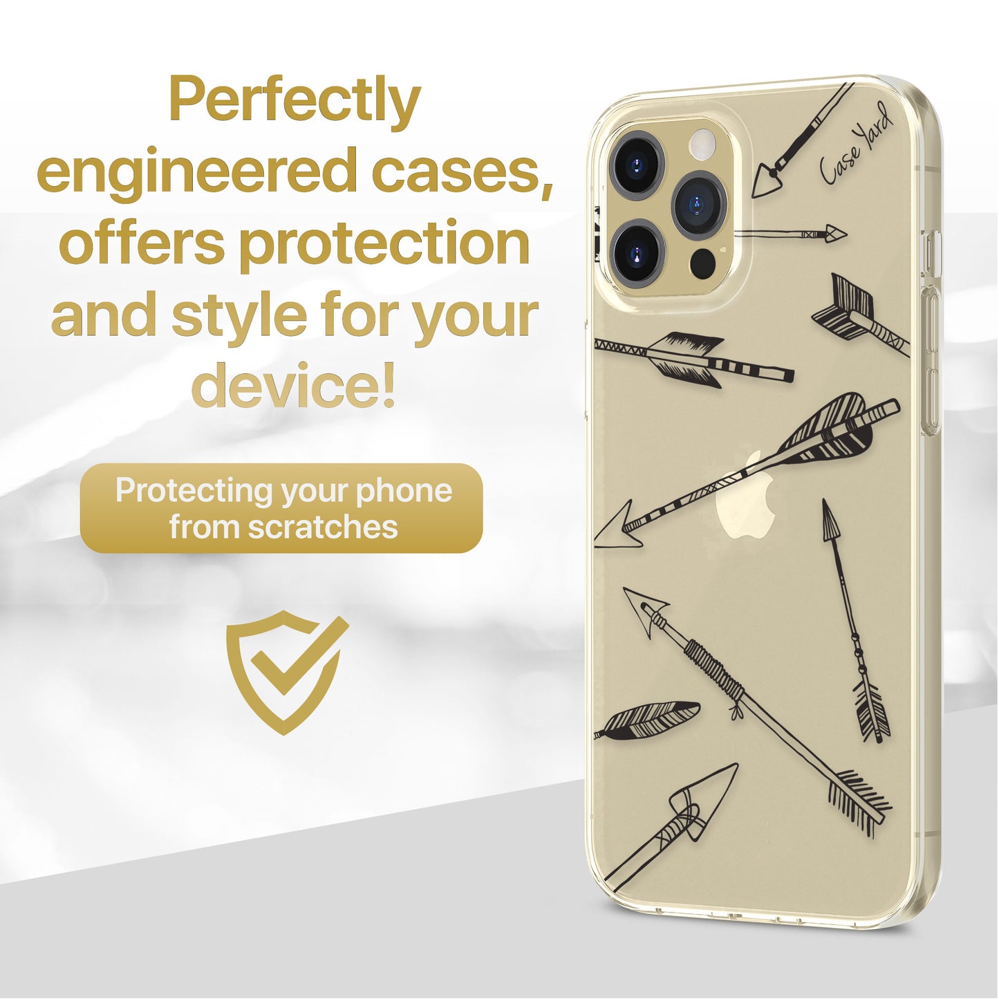 Arrows TPU Clear Phone Case for iPhone & Samsung Phones