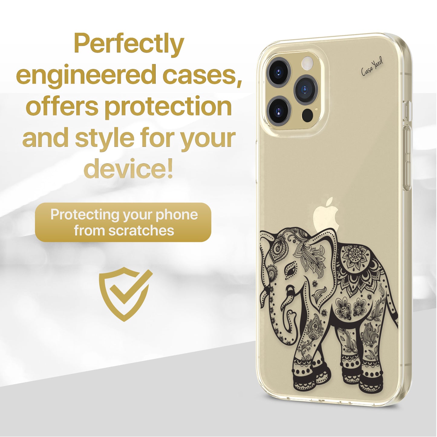Elephant 2 TPU Clear Phone Case for iPhone & Samsung Phones