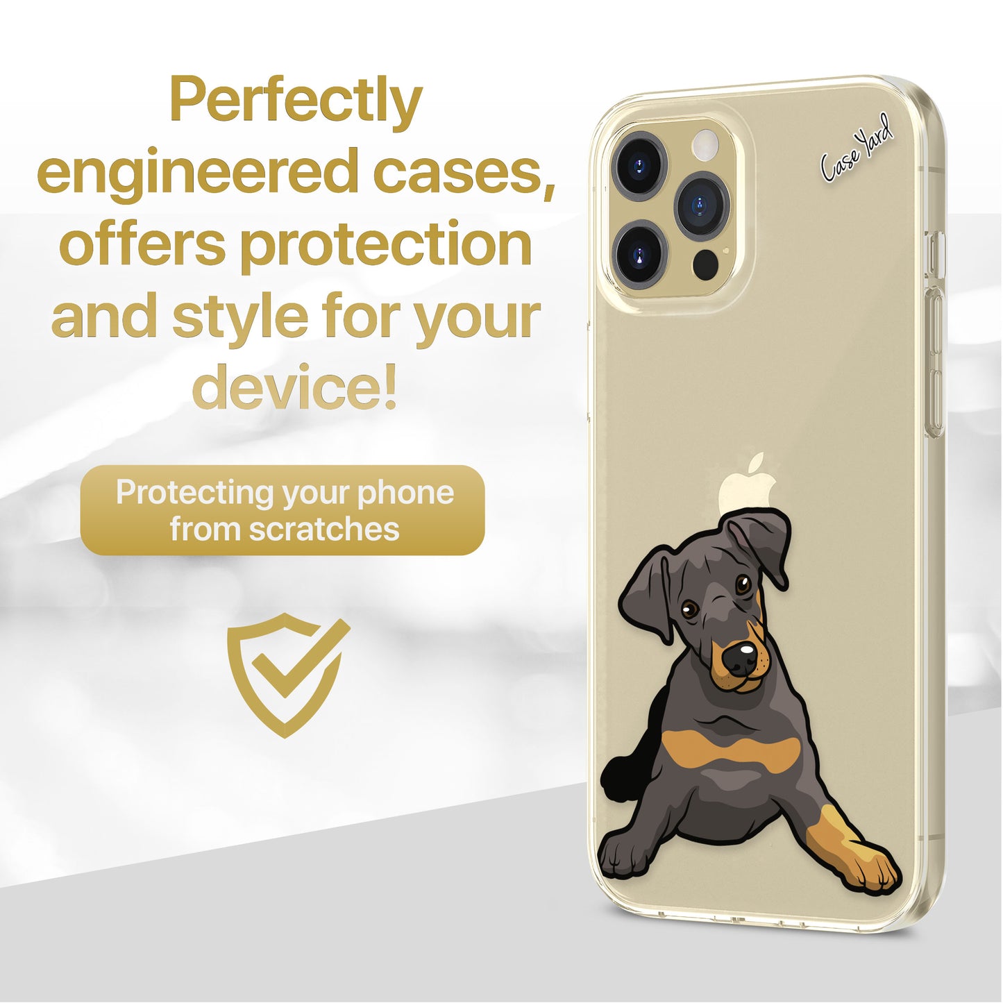 TPU Case Clear case with (Pincher) Design for iPhone & Samsung Phones