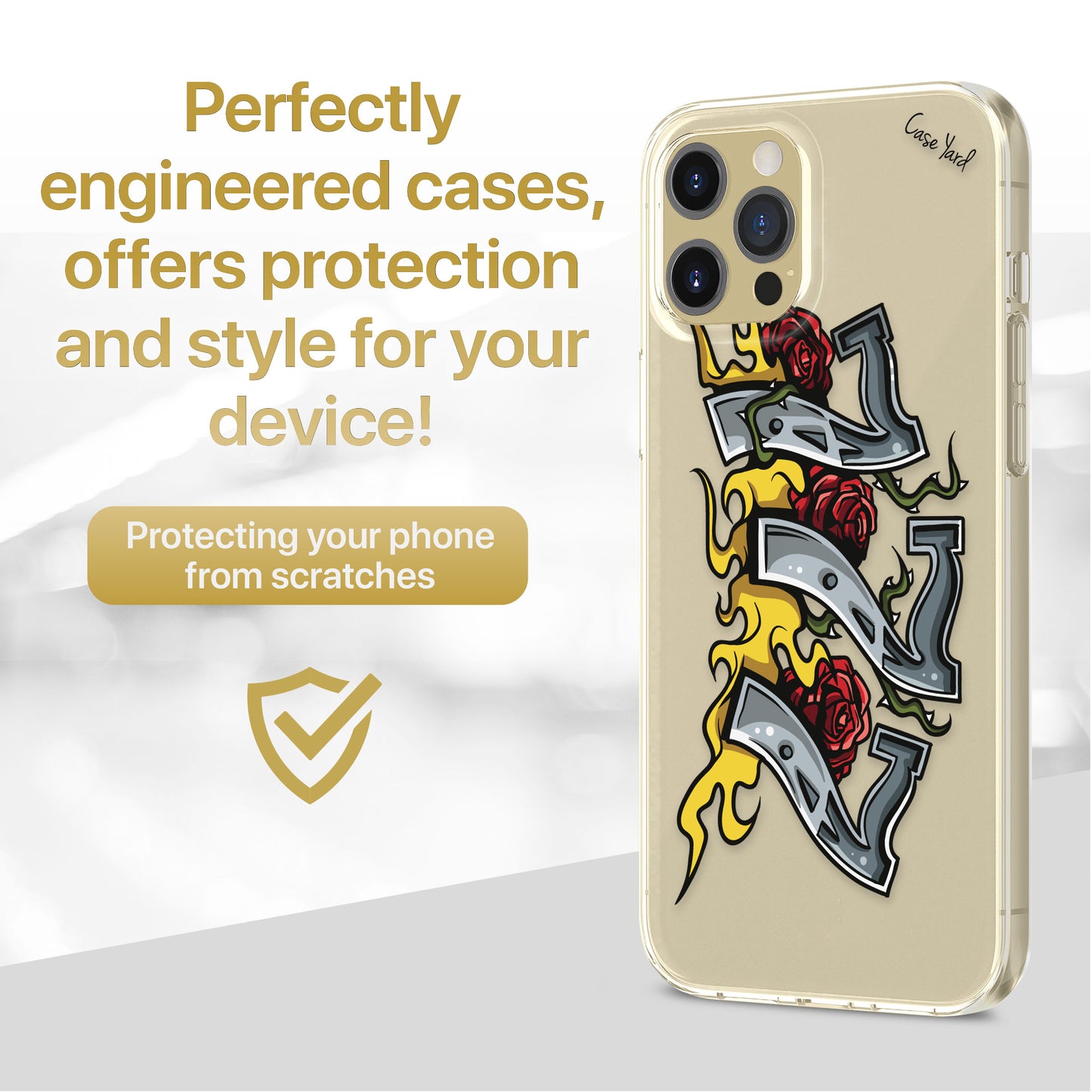 777 TPU Clear Phone Case for iPhone & Samsung Phones